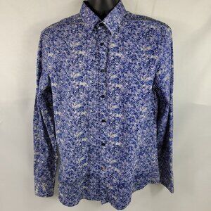 John Lennon Collection Retro Long Sleeve Button-Up Dress Shirt size Mens Large
